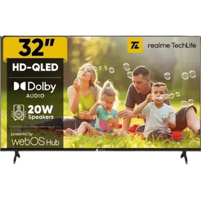Realme TechLife 32HDWQRVVTQ 32 inch (81 cm) HD Ready Smart QLED