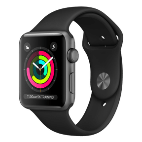 Apple Watch Series (42mm, GPS+Cellular)- Refurbished,Cashify Warranty,  Good, Space Gray-Aluminium, 42mm, GPS+Cellular, Black-Sport Band