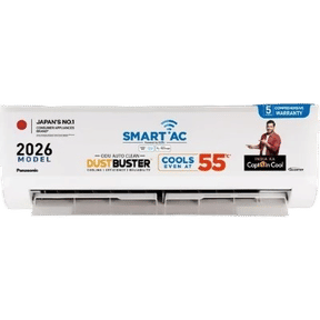 Panasonic CS/CU-NU12BKY5W 1 Ton 5 Star Inverter Split AC