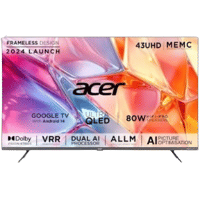 Acer Super Series AR43QDXGU2875AT 43 inch (109 cm) QLED 4K