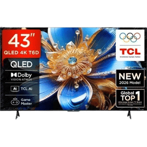 TCL T6D 43T6D 43 inch (109 cm) Ultra HD 4K Smart QLED