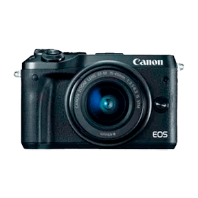 Canon EOS M6 (EF-M 15-45mm f/3.5-f/6.3 IS STM Kit Lens) Mirrorless
