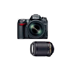 Nikon D7000 (AF-S 18-105mm f/3.5-f/5.6 VR and AF-S 55-200mm f/4-f/5.6G IF-ED Kit Lens) Digital SLR
