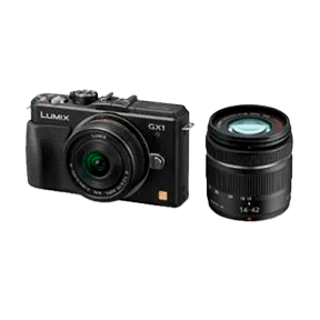 Panasonic Lumix DMC-GX1W (14-42mm f/3.5-f/5.6 and 14mm f/2.5 Kit Lens) Mirrorless