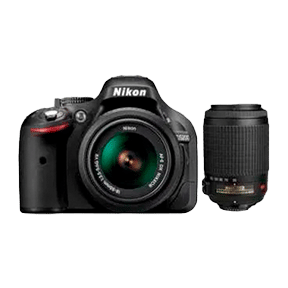 Nikon D5200 (AF-S 18-55 mm f/3.5-5.6 VR II Kit Lens and AF-S DX 55-200 mm f/4.5-5.6 ED VR II Lens) Digital SLR