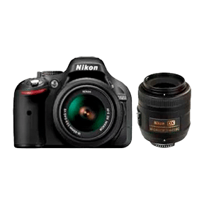Nikon D5200 (AF-S 18-55 mm f/3.5-5.6 VR II Kit and AF-S DX 35 mm f/1.8G Lens) Digital SLR