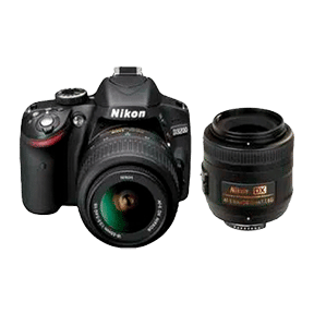 Nikon D3200 (AF-S 18-55mm f/3.5-5.6 VR II Kit and AF-S DX 35 mm f/1.8G Lens) Digital SLR