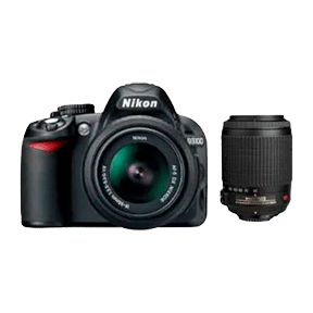 Nikon D3100 (AF-S 18-55 mm f/3.5-5.6 VR Kit and AF-S DX VR 55-200 mm f/4-5.6G IF ED) Digital SLR