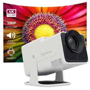 Lifelong Electronics LightBeam 4000 lm 1080p HD Native & 4K Ultra HD Support Pro Smart Projector  - Unboxed
