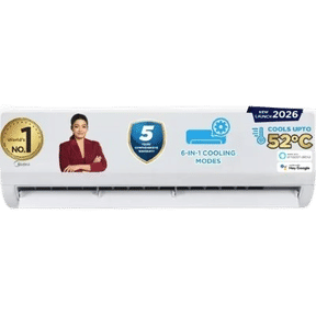 Midea MAI12SR5R36W0 1 Ton 5 Star Inverter Split AC
