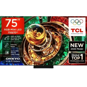 TCL 75Q7D 75 inch (190 cm) Ultra HD 4K Smart RGB-Mini LED