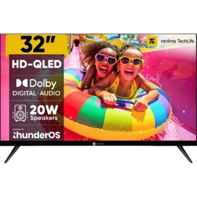 Realme TechLife 32HDSQRWWTQ 32 inch (81 cm) HD Ready Smart QLED