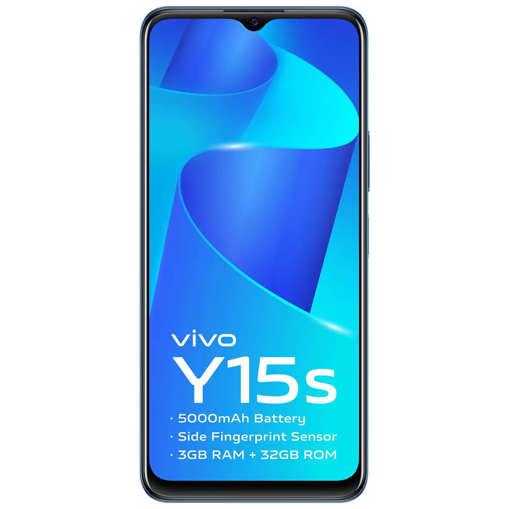 Refurbished Vivo Y15s 2021 Mystic Blue Front