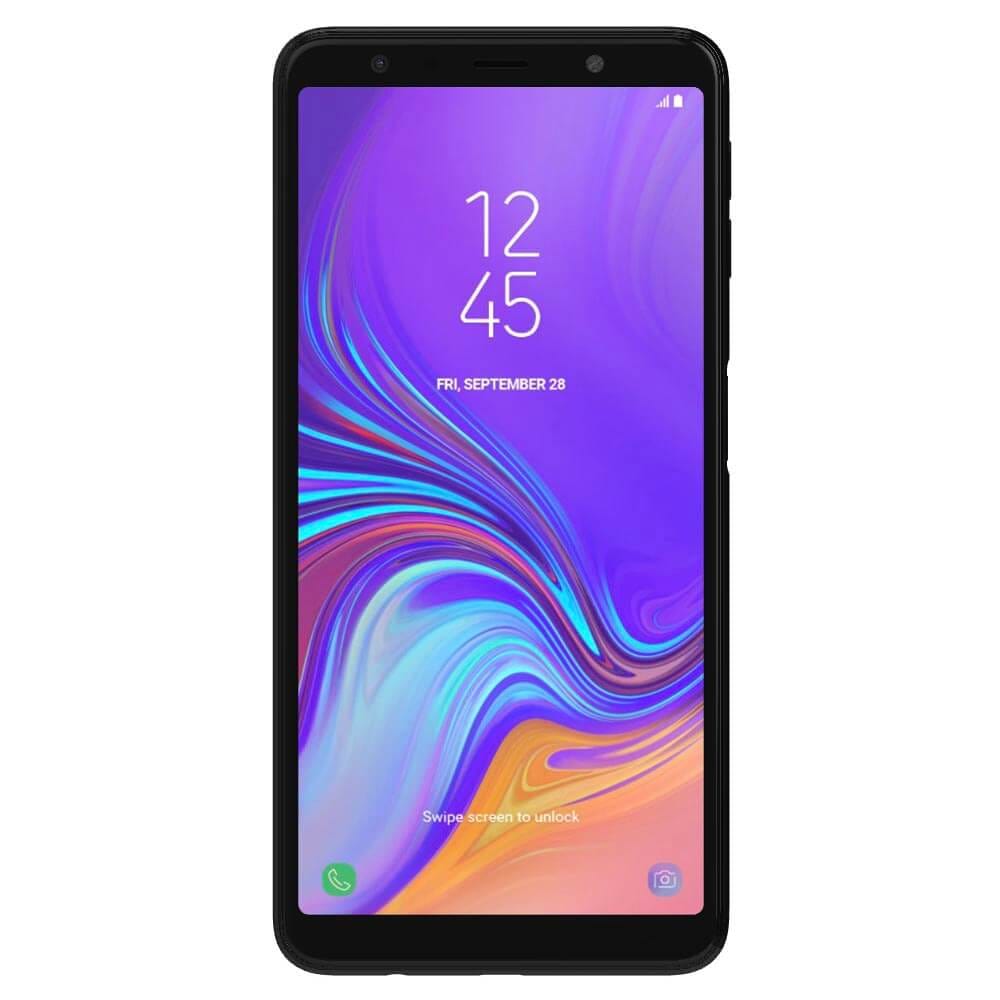 Refurbished Samsung Galaxy A7 2018 Black frotn