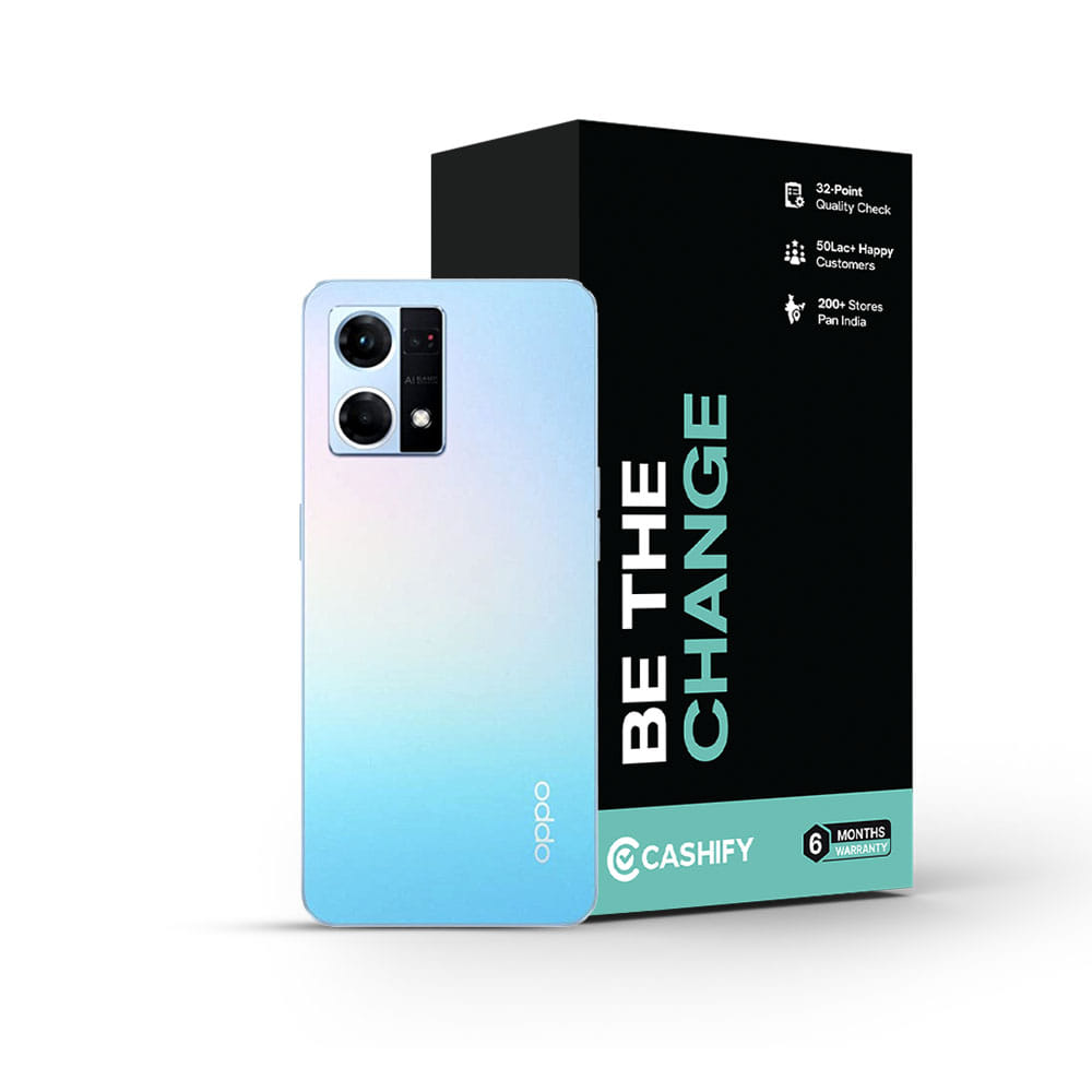 Refurbished OPPO F21 Pro Auroral Blue Back Box