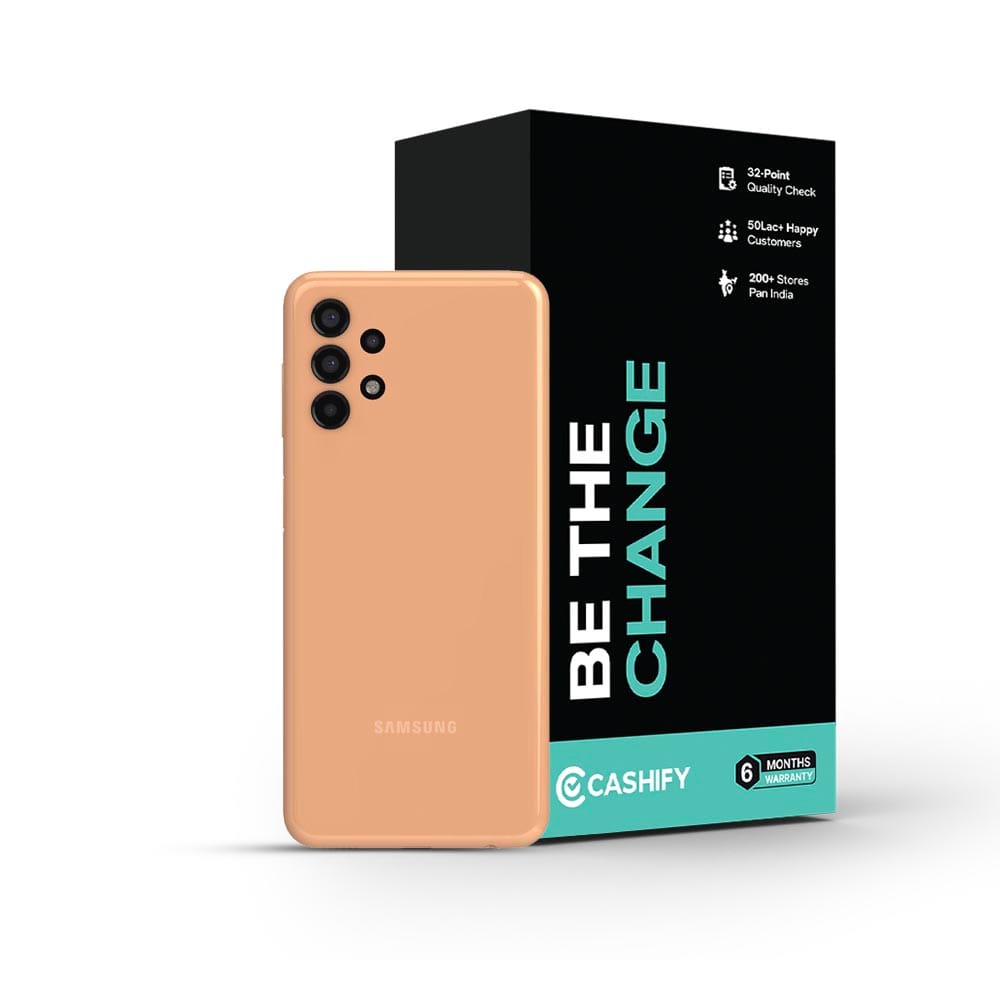 Samsung Galaxy A13 - Refurbished_Peach_Phone With Box_47125