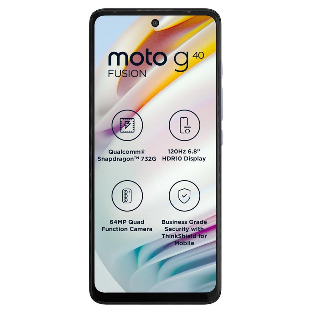 Refurbished Motorola Moto G40 Fusion Dynamic Grey Front