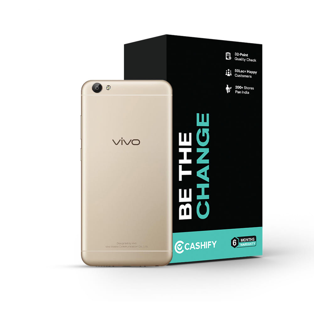 Refurbished Vivo Y66 Crown Gold back Box