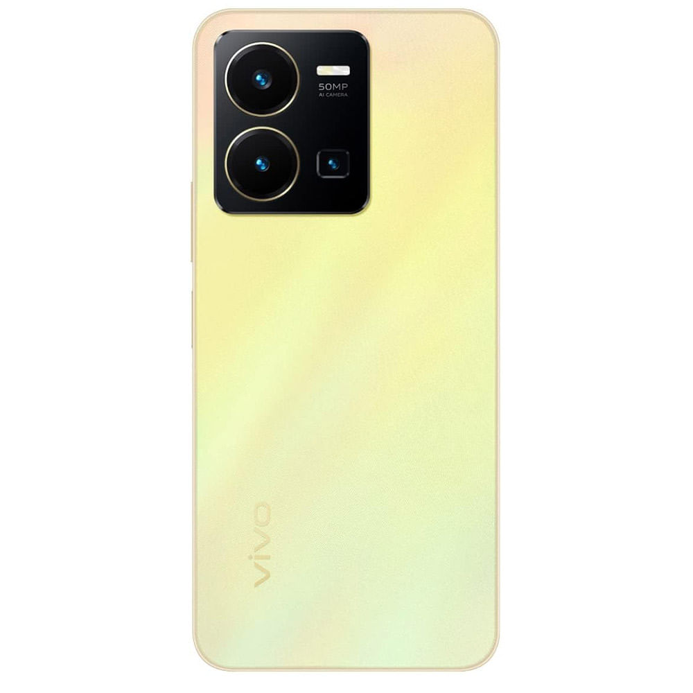 Refurbished Vivo Y35 Dawn Gold back