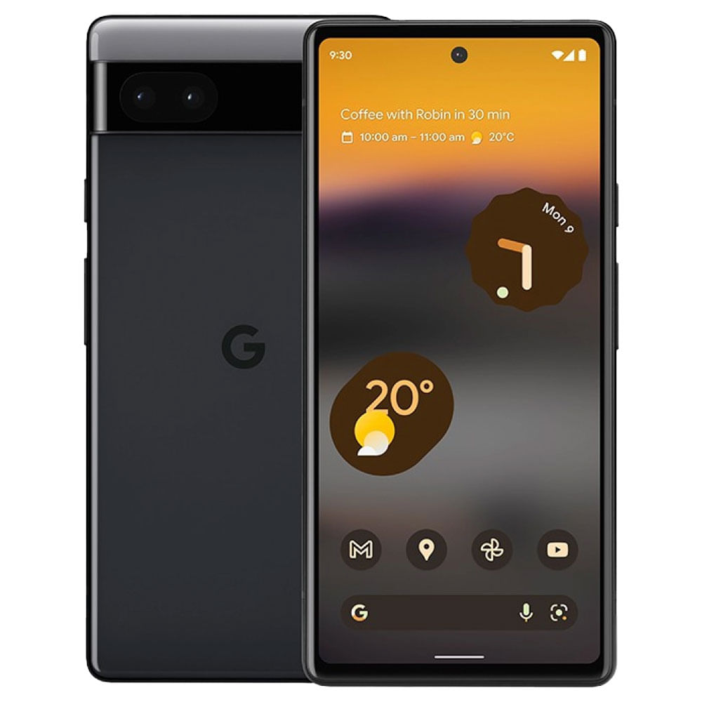 Refurbished Google Pixel 6a Charcoal BackRefurbished Google Pixel 6a Charcoal Back