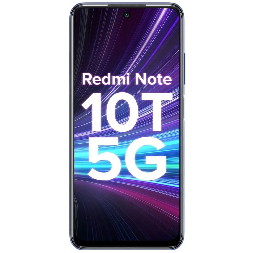 Refurbished Xiaomi Redmi Note 10T 5G metallic blue front