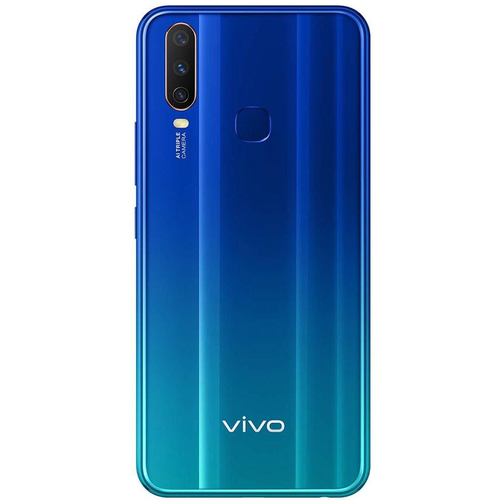 Refurbished Vivo Y15 2019 Aqua Blue Back