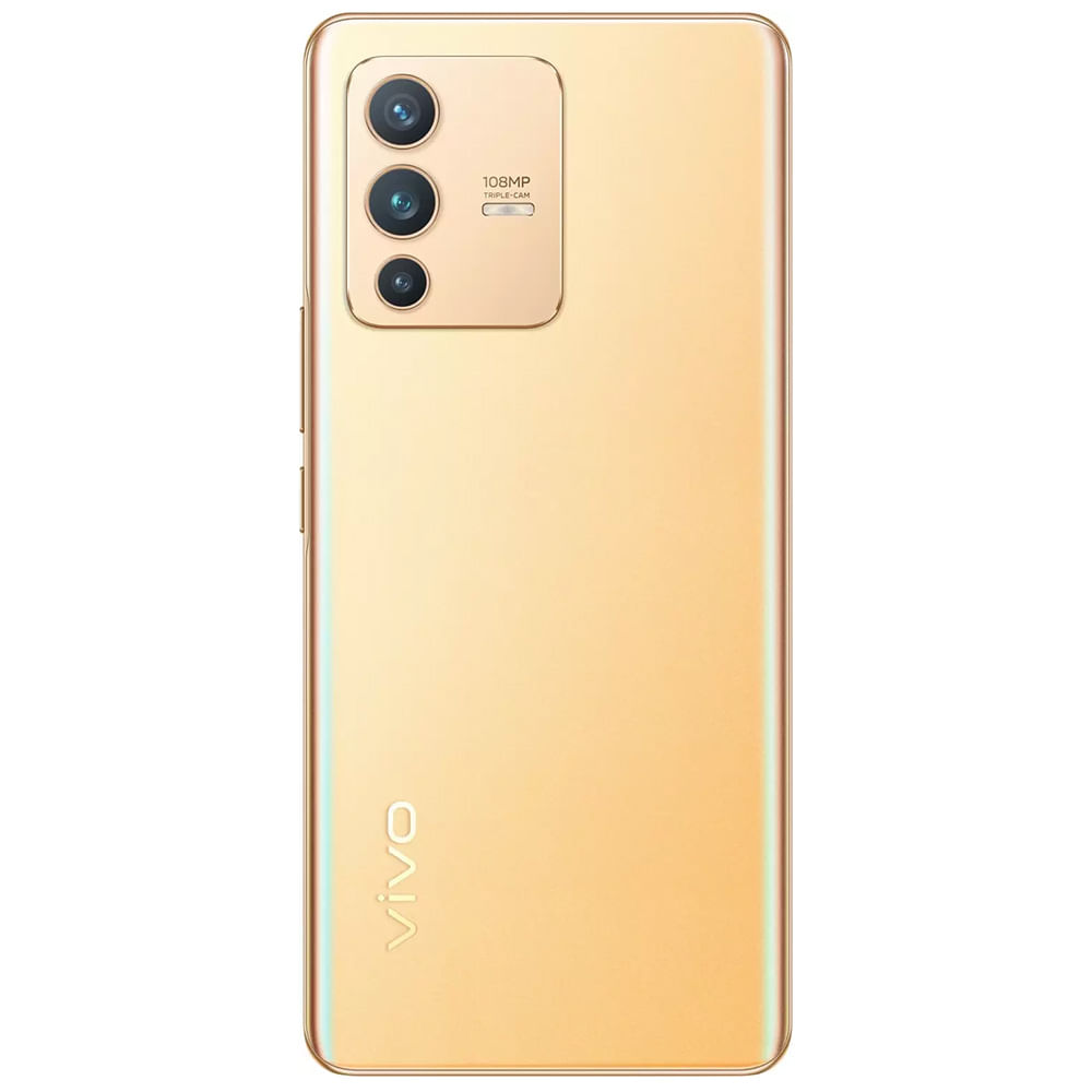 Refurbished Vivo V23 Pro Sunshine Gold back