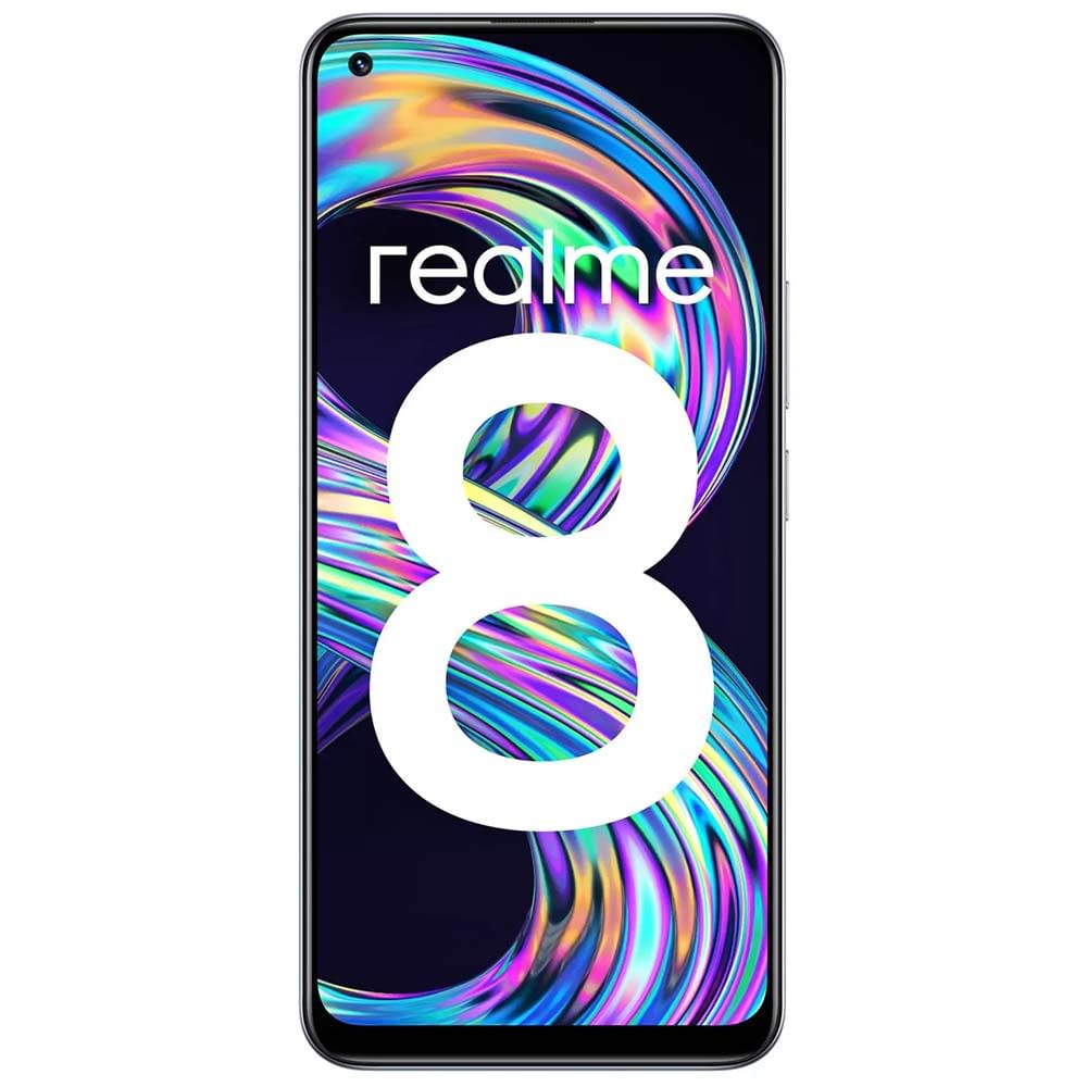 Refurbished Realme 8 Cyber Silver Front