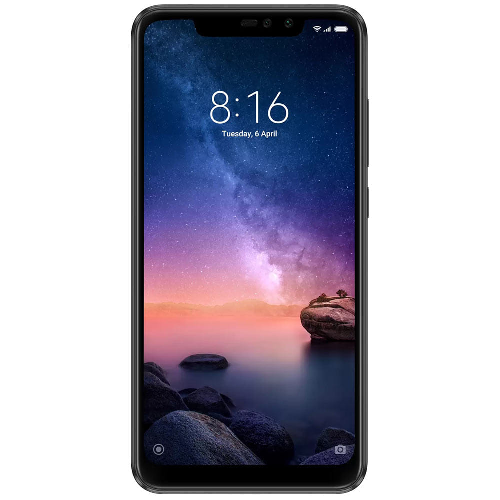 Refurbished Xiaomi Redmi Note 6 Pro Black Front