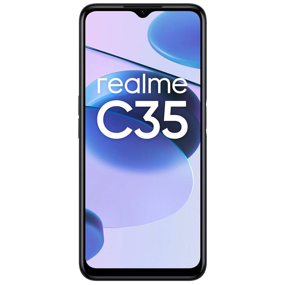 Refurbished Realme C35 Glowing Black Front