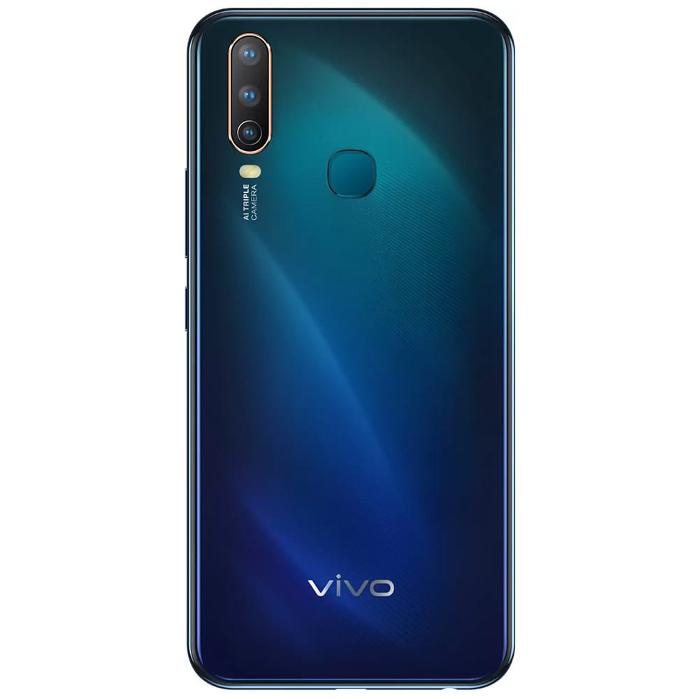 Refurbished Vivo U10 Electric Blue back