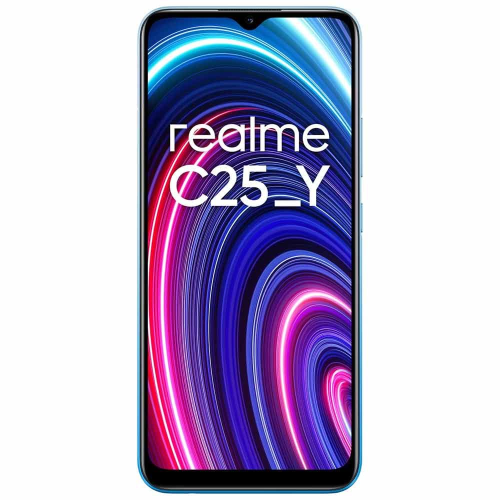 Refurbished Realme C25Y Glacier Blue Front