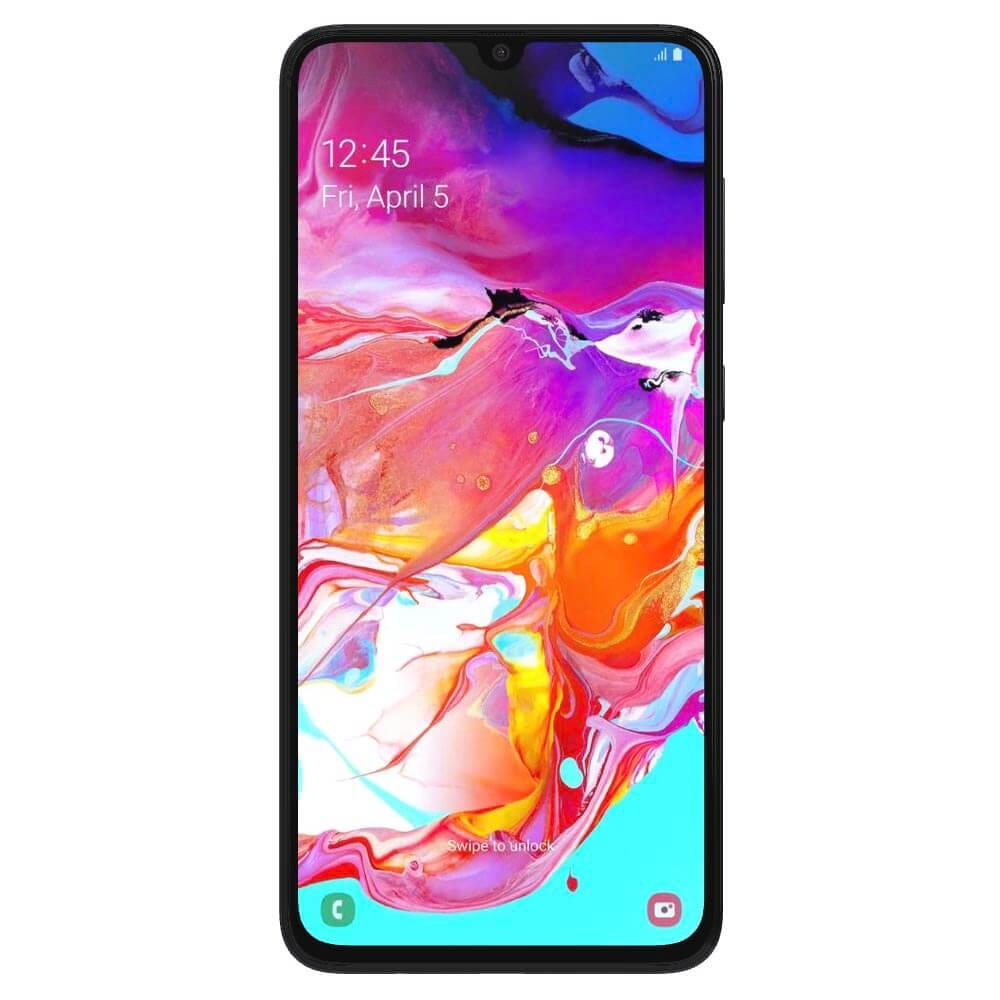 Refurbished Samsung Galaxy A70 Black front