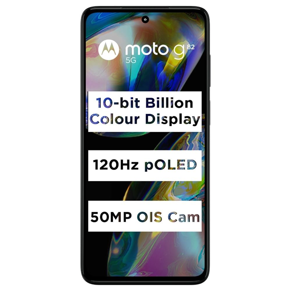 Refurbished Motorola Moto G82 5G Meteorite Grey Front