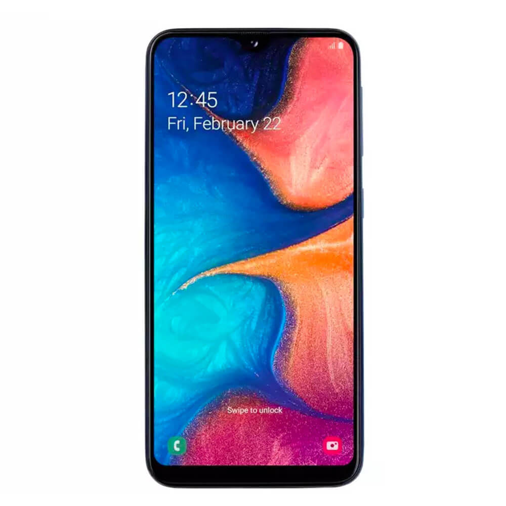 Refurbished Samsung Galaxy A20 Black Front