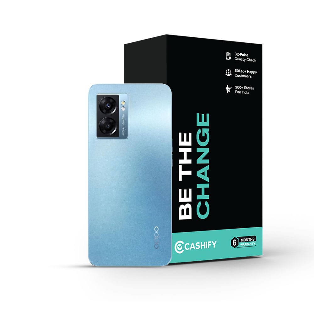 Refurbished OPPO K10 5G Ocean Blue Back Box