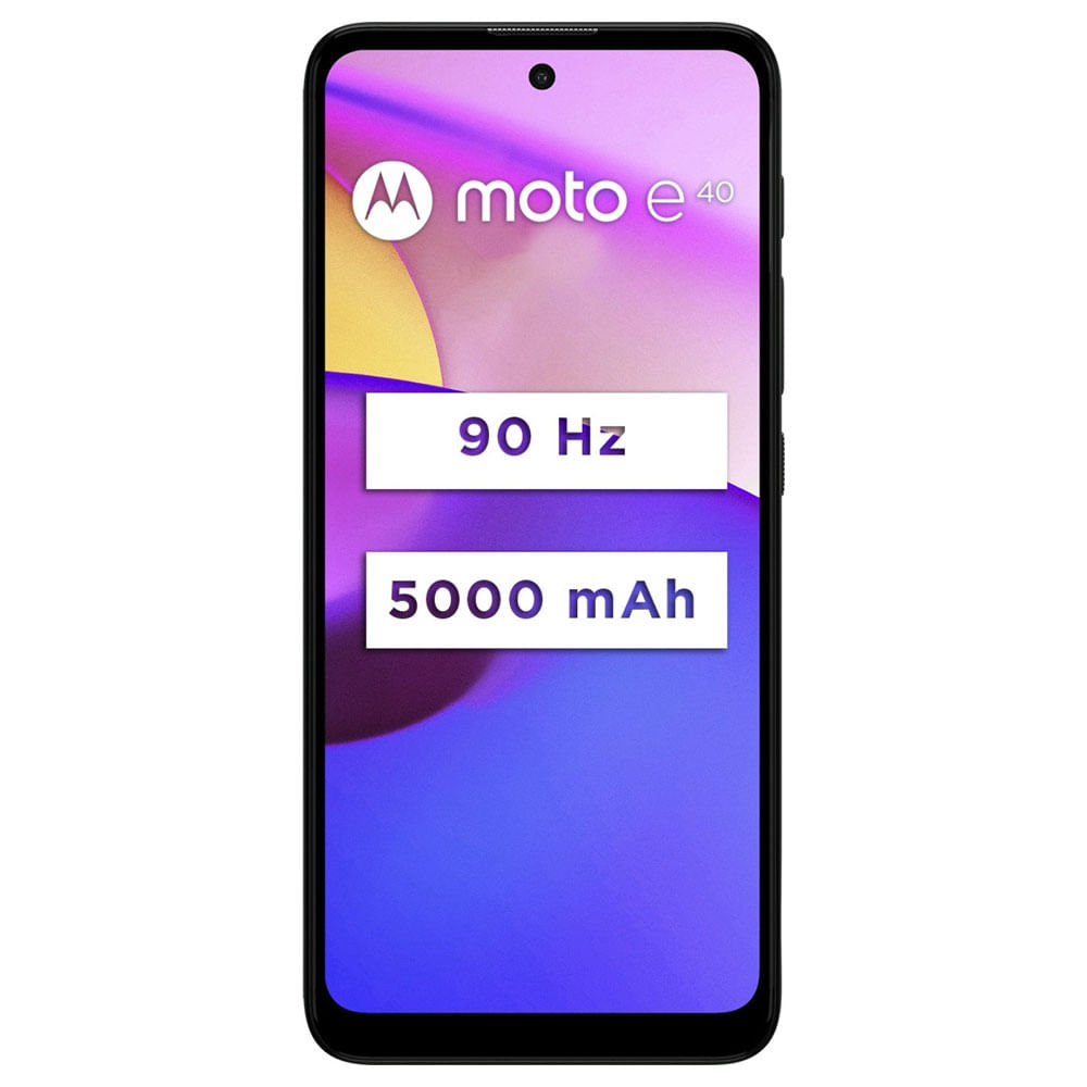 Refurbished Motorola Moto E40 Carbon Gray Front