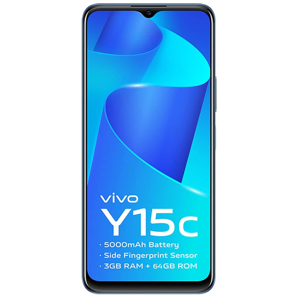 Refurbished Vivo Y15c Mystic Blue front