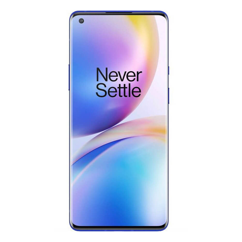 Refurbished OnePlus 8 Pro ultramarine blue front