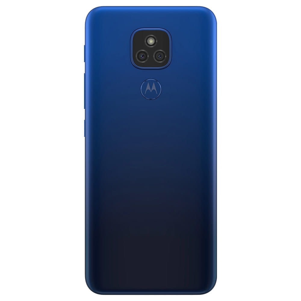 Refurbished Motorola Moto E7 Plus Misty Blue Back