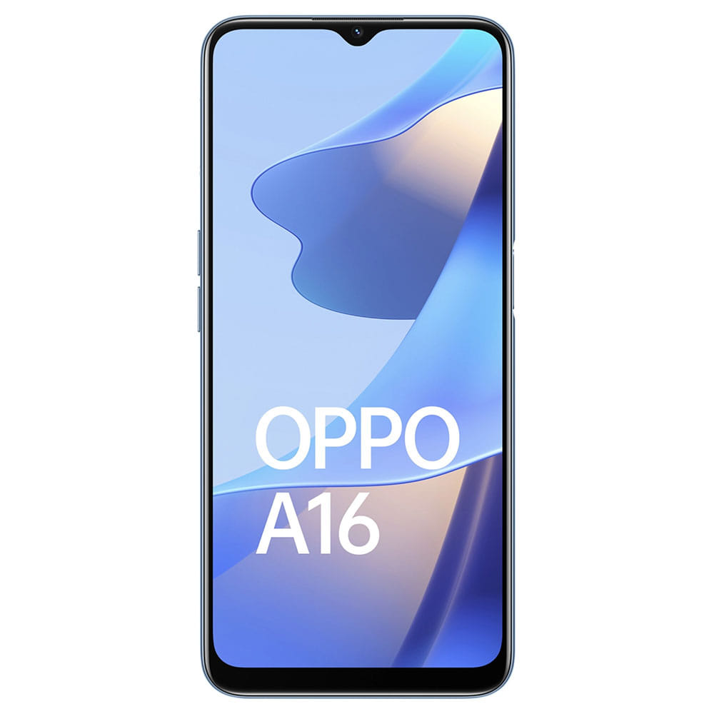 Refurbished OPPO A16 Pearl Blue Front