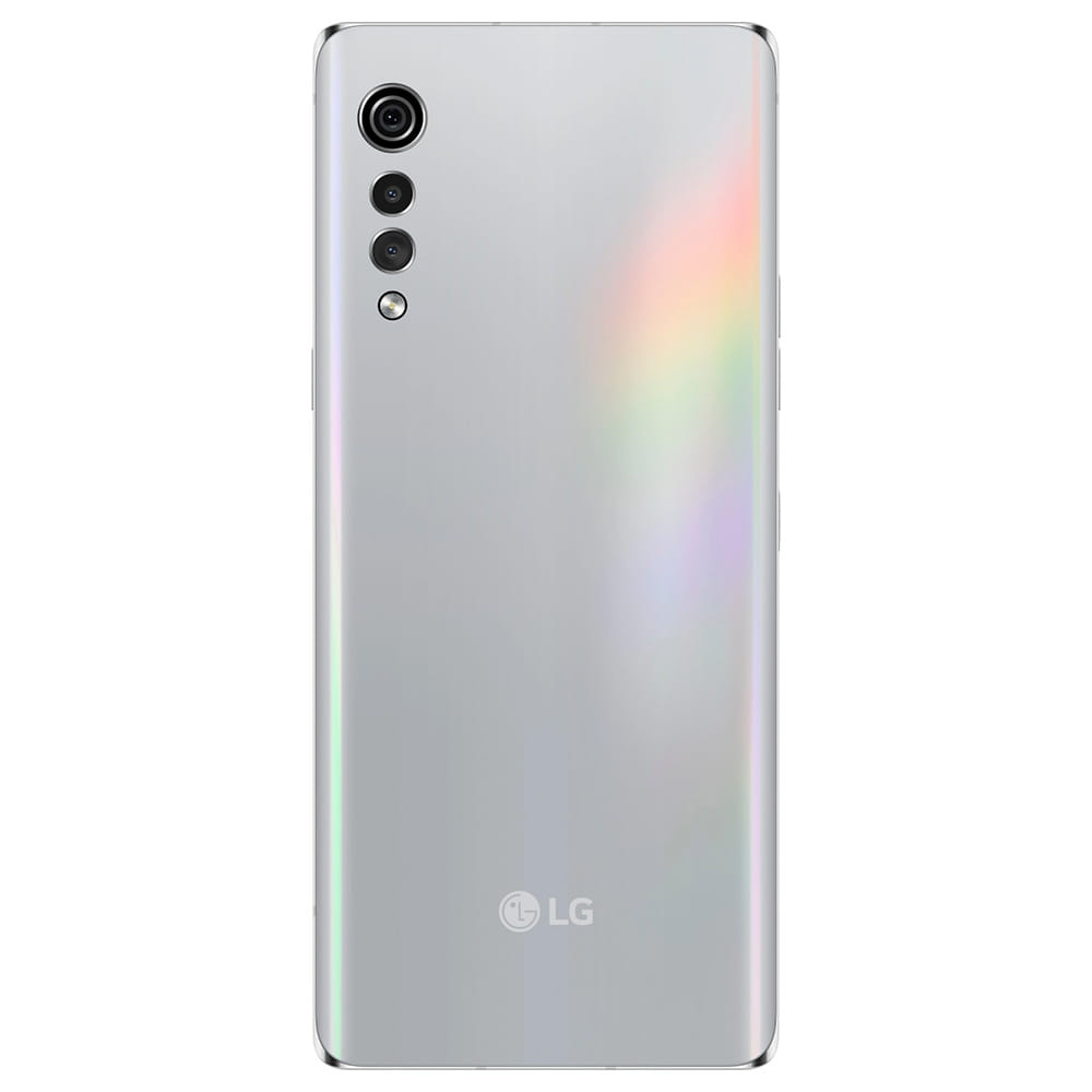 Refurbished LG Velvet Dual Screen Aurora Silver Back