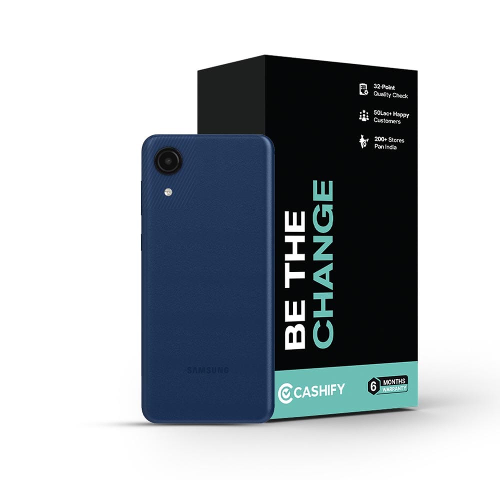 Samsung Galaxy A03 Core - Refurbished_Blue_Phone With Box_49793