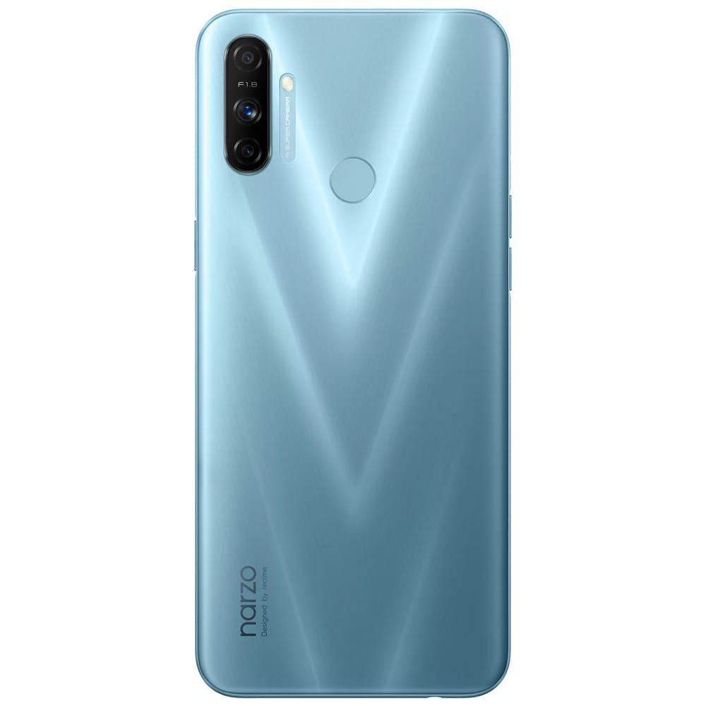 Refurbished Realme Narzo 20A Victory Blue back