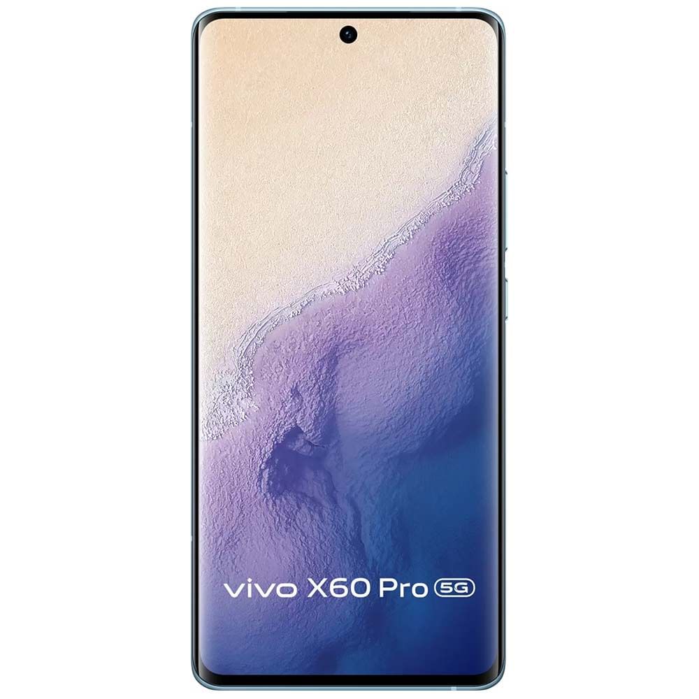 Refurbished Vivo X60 Pro shimmer blue front