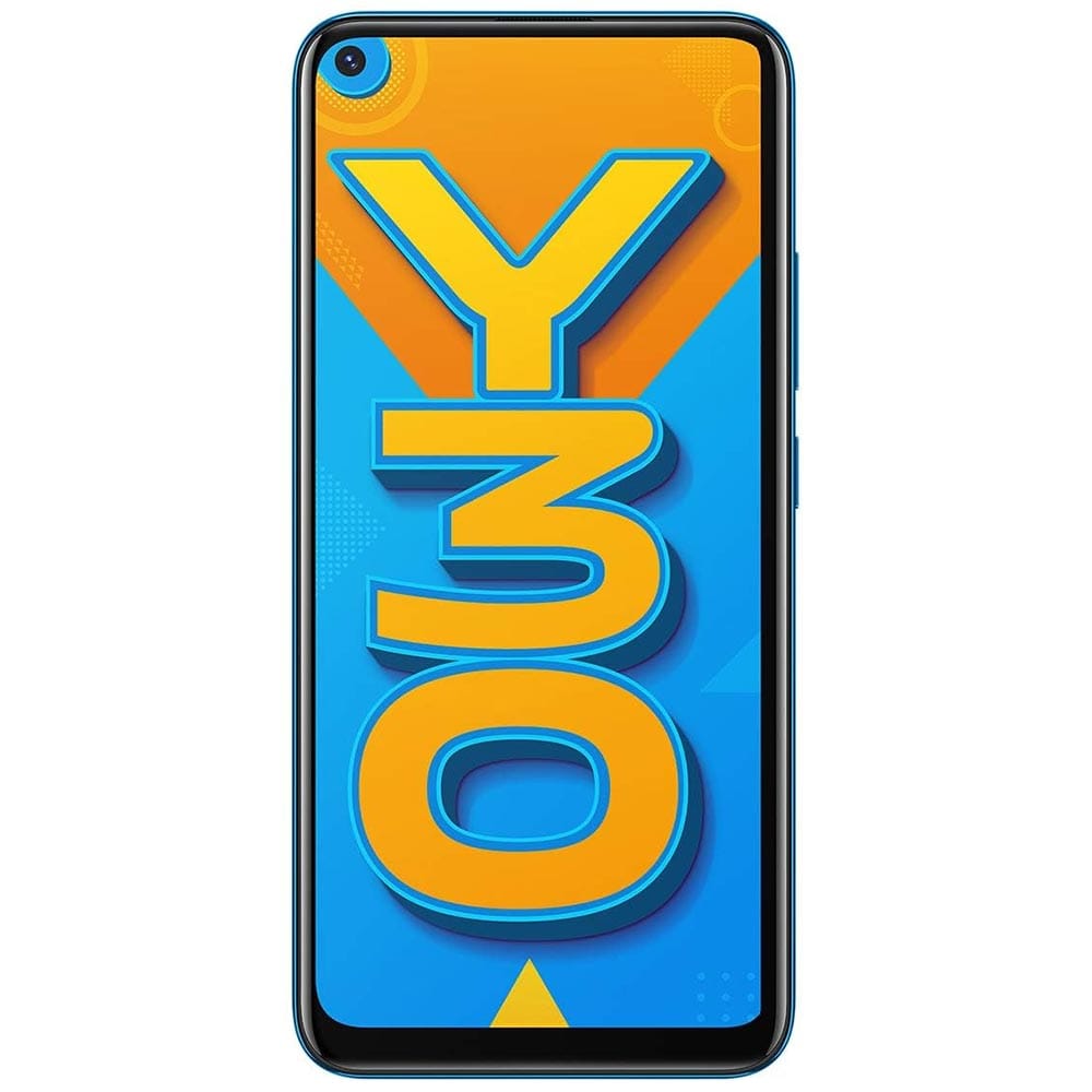 Refurbished Vivo Y30 Dazzle Blue front