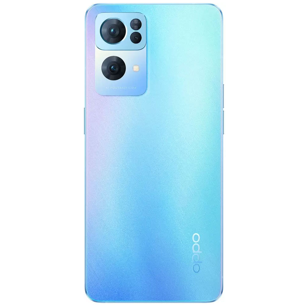 Refurbished OPPO Reno7 Pro 5G Startrails Blue Back