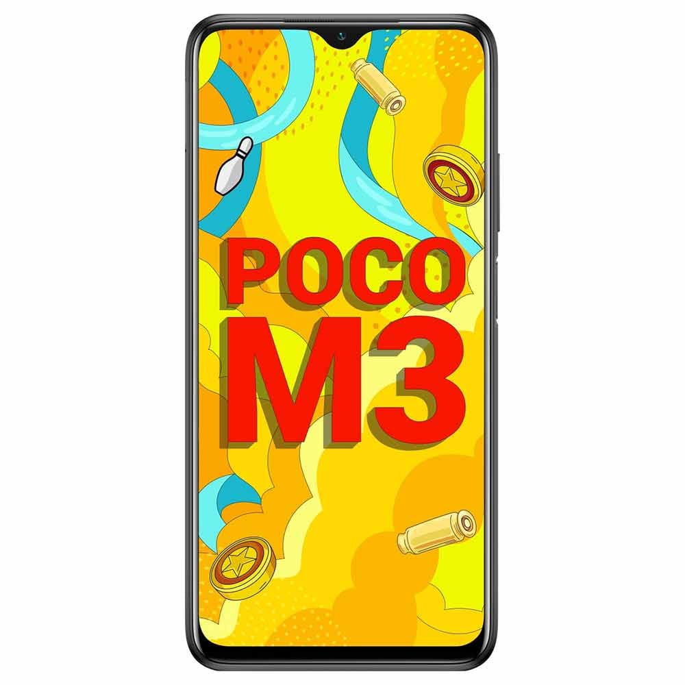 POCO M3 - Refurbished_Power Black_Front_46205