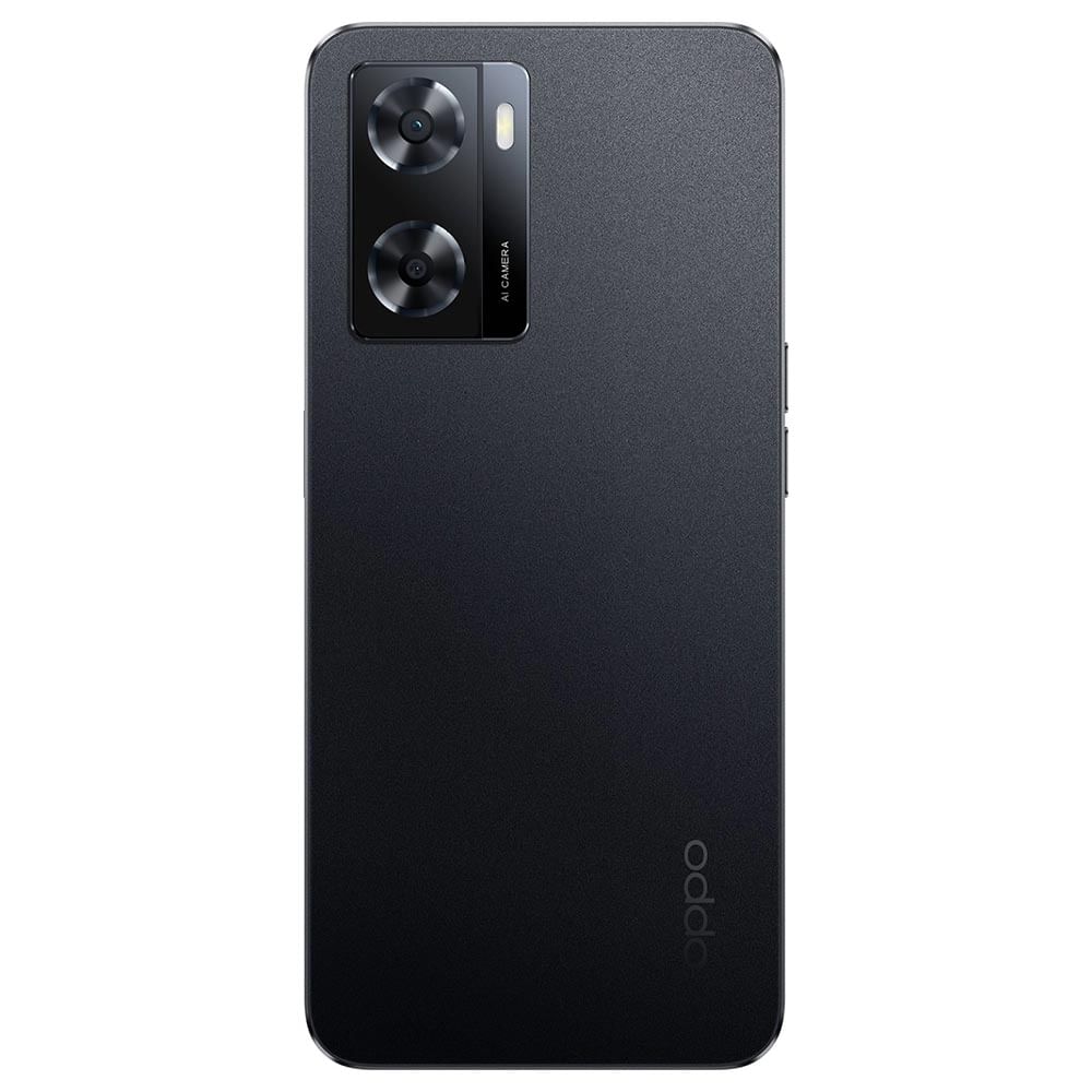 OPPO A57 2022 - Refurbished_Glowing Black_Back_46747