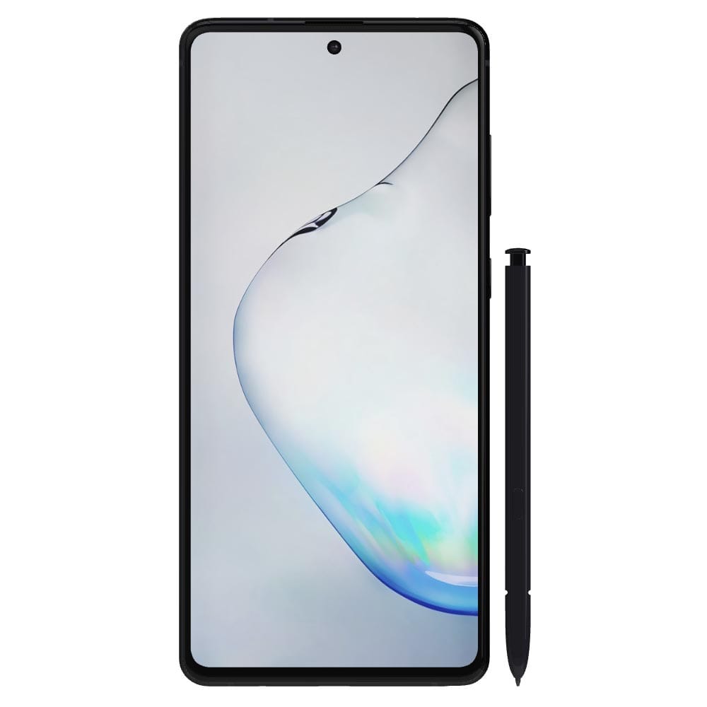 Refurbished Samsung Galaxy Note 10 Lite Aura Black front